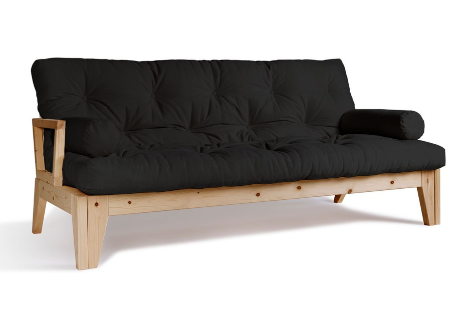 Sofa rozkładana 200 cm - Sakura - Pascall Futon Czarny