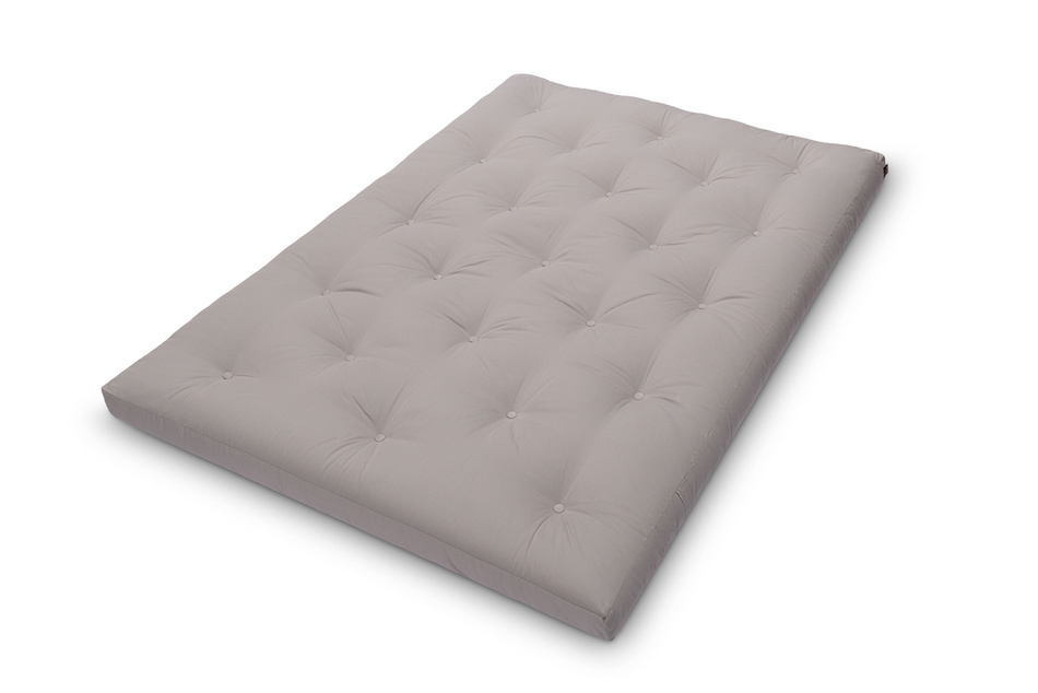 Materac 140x200 naturalny z lateksem - Futon Pascall Slim Duo Latex Szary