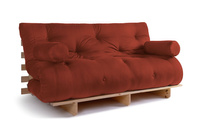 Sofa rozkładana 160x200 - Slim Comfort Classic - Pascall Futon Ceglany