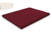 Materac 160x200 naturalny z lateksem - Futon Pascall Slim Duo Latex Bordowy
