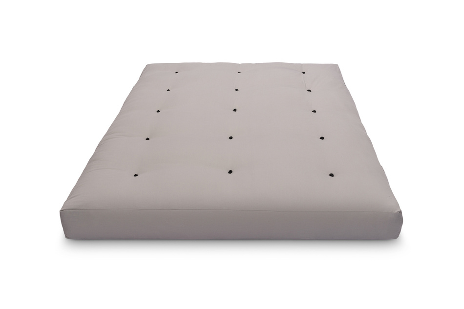 Materac 140x200 naturalny z wełną, kokosem i 2x lateks - Futon Pascall Comfort Wool Szary
