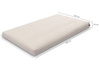 Materac 120x200 naturalny z lateksem i 2x kokosem - Futon Pascall Comfort Relax Hard Szary