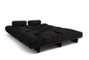 Sofa rozkładana 160x200 - Slim Comfort Black - Pascall Futon Czarny
