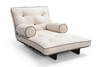 Sofa rozkładana 90x200 - Slim Exclusive Kedro Black  - Pascall Futon Len