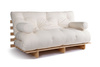 Sofa rozkładana 160x200 - Slim Exclusive Classic - Pascall Futon Ecru