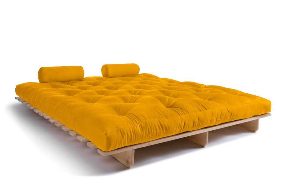 Sofa rozkładana 180x200 - Slim Exclusive Classic - Pascall Futon Miodowy