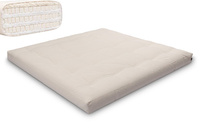 Materac 200x200 naturalny z lateksem - Futon Pascall Comfort Trio Latex Wool Ecru