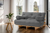 Sofa rozkładana 160x200 - Slim Comfort Black - Pascall Futon Ceglany