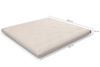 Materac 200x200 naturalny z lateksem - Futon Pascall Slim Duo Latex Miodowy