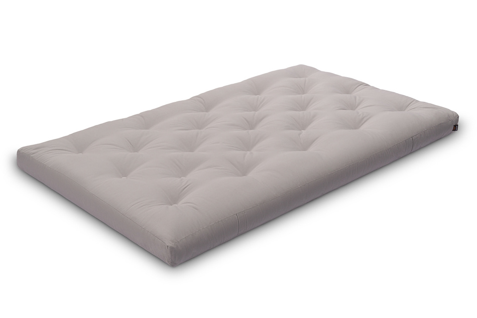 Materac 120x200 naturalny z lateksem - Futon Pascall Slim Duo Latex Szary
