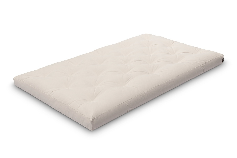 Materac 120x200 naturalny z lateksem - Futon Pascall Slim Duo Latex Modrakowy