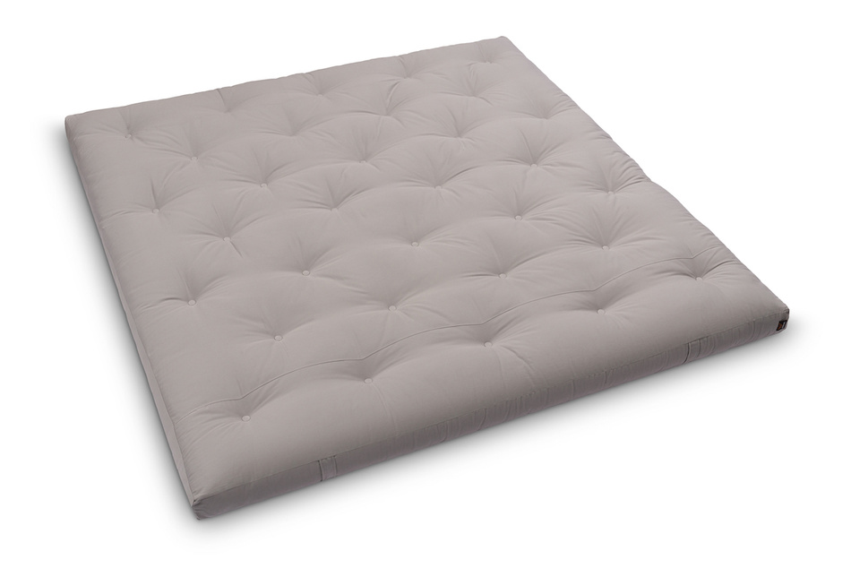 Materac 200x200 naturalny z lateksem - Futon Pascall Slim Duo Latex Szary