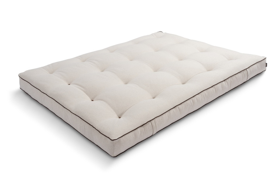 Materac 160x200 naturalny z kokosem - Futon Pascall Medium Coco Kedro Len
