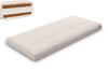 Materac 90x200 naturalny z wełną, lateksem i 2x kokosem - Futon Pascall Comfort Wool Hard Ecru