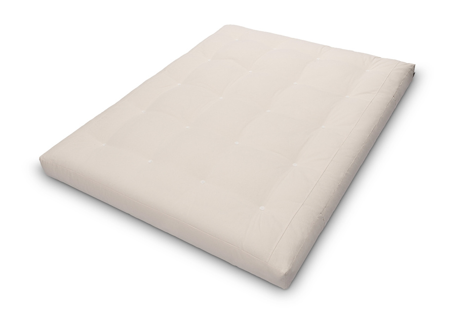 Materac 160x200 naturalny z wełną, kokosem i 2x lateks - Futon Pascall Comfort Wool Ecru