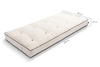 Materac 90x200 naturalny z wełną, kokosem i 2x lateks - Futon Pascall Comfort Wool Kedro Ecru