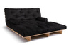 Sofa rozkładana 180x200 - Slim Exclusive Classic - Pascall Futon Czarny