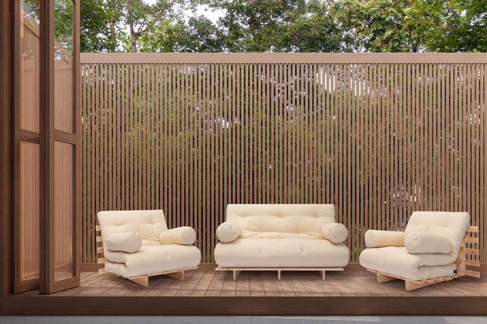 Sofa ogrodowa 180x200 rozkładana - Freedom Classic - Pascall Futon Piedra