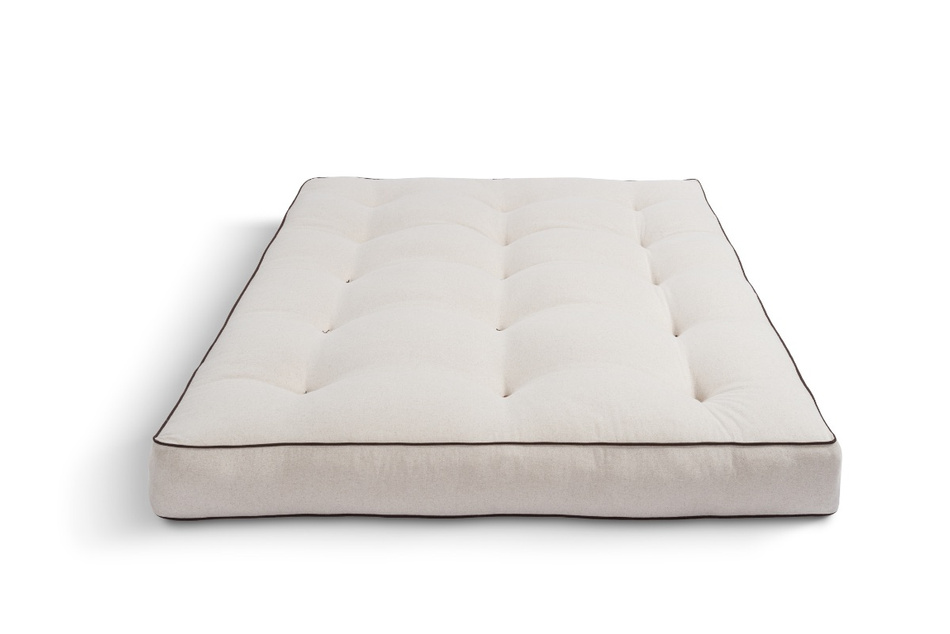 Materac 120x200 naturalny z lateksem i 2x kokosem - Futon Pascall Comfort Relax Hard Kedro Len