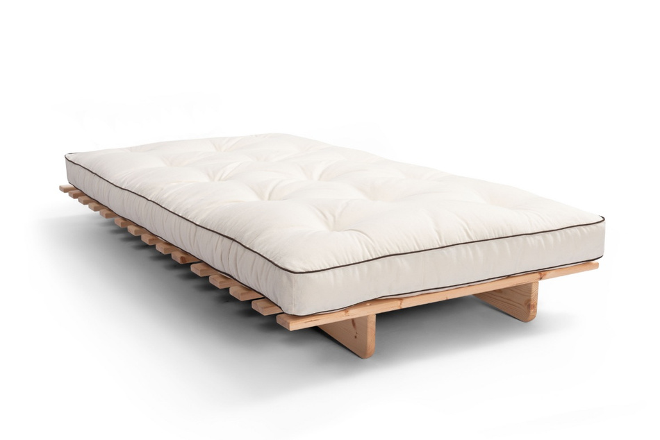 Sofa rozkładana 90x200 - Slim Exclusive Kedro Classic  - Pascall Futon Ecru