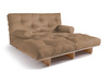 Sofa rozkładana 140x200 - Slim Comfort Classic - Pascall Futon Beżowy