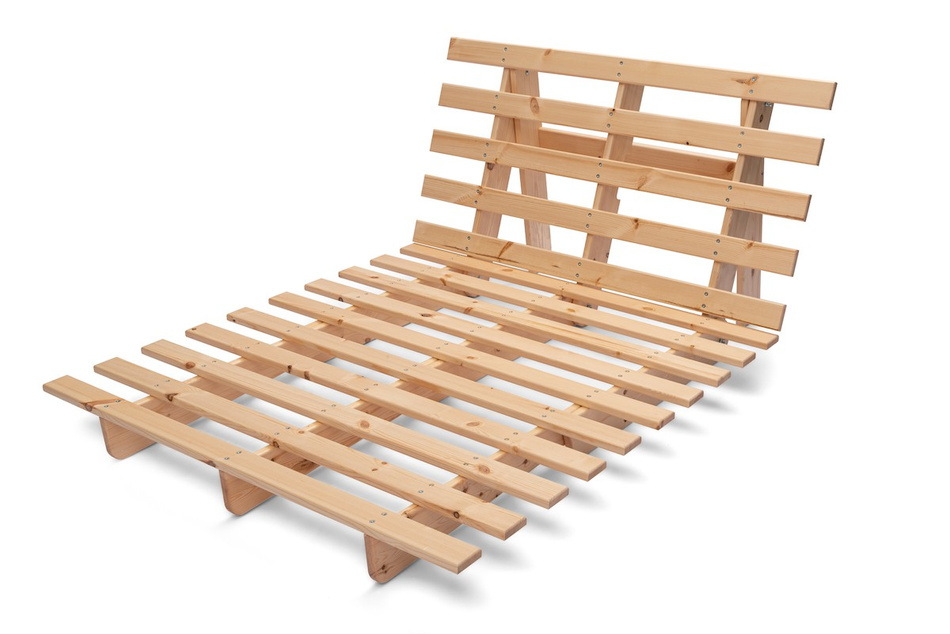 Sofa rozkładana 120x200 - Slim Basic Classic - Pascall Futon Ceglany