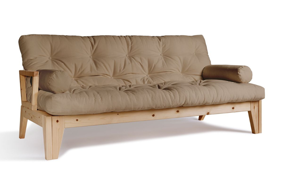 Sofa rozkładana 200 cm - Sakura - Pascall Futon Beżowy