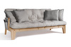 Sofa rozkładana 200 cm - Sakura - Pascall Futon Gołębi Popiel