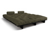 Sofa rozkładana 180x200 - Slim Comfort Black - Pascall Futon Khaki