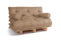 Sofa rozkładana 140x200 - Slim Comfort Classic - Pascall Futon Beżowy