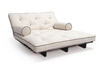 Sofa rozkładana 140x200 - Slim Exclusive Kedro Black  - Pascall Futon Len