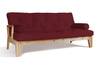 Sofa rozkładana 200 cm - Sakura - Pascall Futon Bordowy