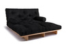 Sofa rozkładana 160x200 - Slim Exclusive Classic - Pascall Futon Czarny