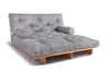 Sofa rozkładana 160x200 - Slim Exclusive Classic - Pascall Futon Gołębi Popiel