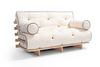 Sofa rozkładana 120x200 - Slim Exclusive Kedro Classic  - Pascall Futon Ecru