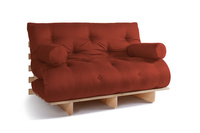 Sofa rozkładana 140x200 - Slim Comfort Classic - Pascall Futon Ceglany