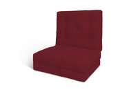 Materac Składany 90x200 - Futon Pascall Flex Natural Bordowy