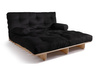 Sofa rozkładana 140x200 - Slim Exclusive Classic - Pascall Futon Czarny