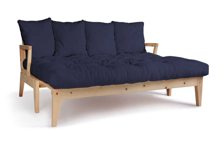 Sofa rozkładana 200 cm - Sakura - Pascall Futon Granatowy