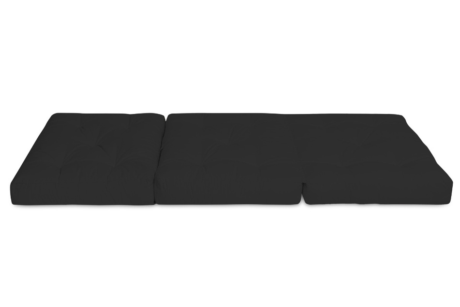 Materac Składany 90x200 z lateksem - Futon Pascall Flex Latex Czarny