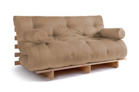 Sofa rozkładana 160x200 - Slim Comfort Classic - Pascall Futon Beżowy