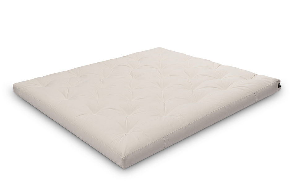 Materac 180x200 naturalny z lateksem - Futon Pascall Slim Duo Latex Modrakowy