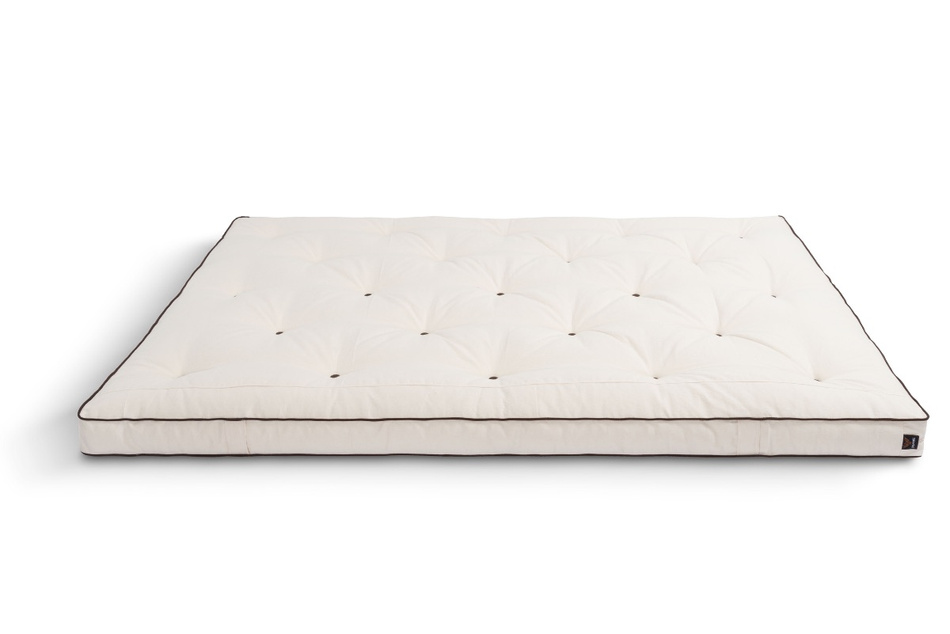 Materac 160x200 naturalny z lateksem - Futon Pascall Slim Latex Kedro Ecru