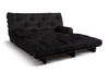 Sofa rozkładana 180x200 - Slim Comfort Black - Pascall Futon Czarny