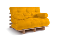 Sofa rozkładana 120x200 - Slim Basic Classic - Pascall Futon Miodowy