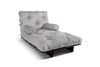 Sofa rozkładana 90x200 - Slim Exclusive Black - Pascall Futon Gołębi Popiel