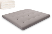 Materac 180x200 naturalny z lateksem - Futon Pascall Comfort Trio Latex Szary