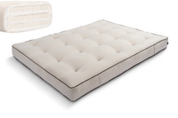 Materac 180x200 naturalny z lateksem - Futon Pascall Comfort Trio Latex Kedro Len