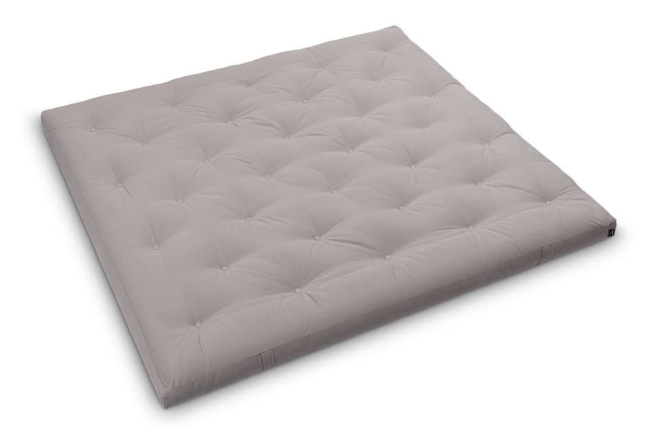 Materac 180x200 naturalny z lateksem - Futon Pascall Slim Duo Latex Szary