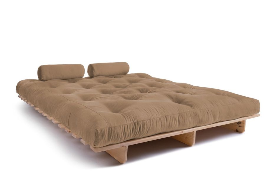 Sofa rozkładana 160x200 - Slim Basic Classic - Pascall Futon Beżowy
